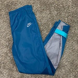 Vintage Nike‎ mens blue gray pull on drawstring pants size L blue tag